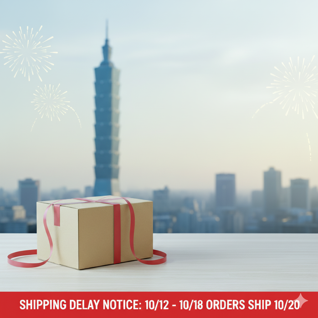2025 Taiwan National Day Holiday Shipping & Service Notice