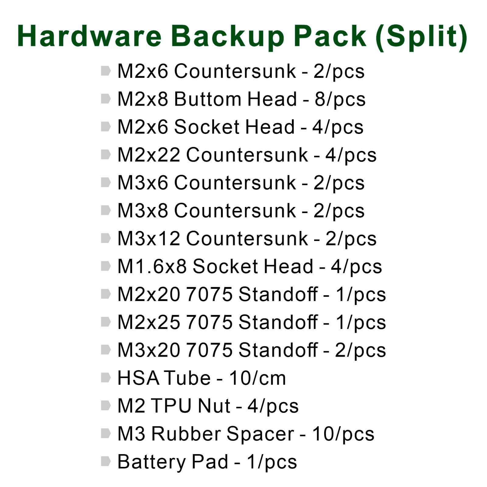 Djinn F25 Split Spare Parts